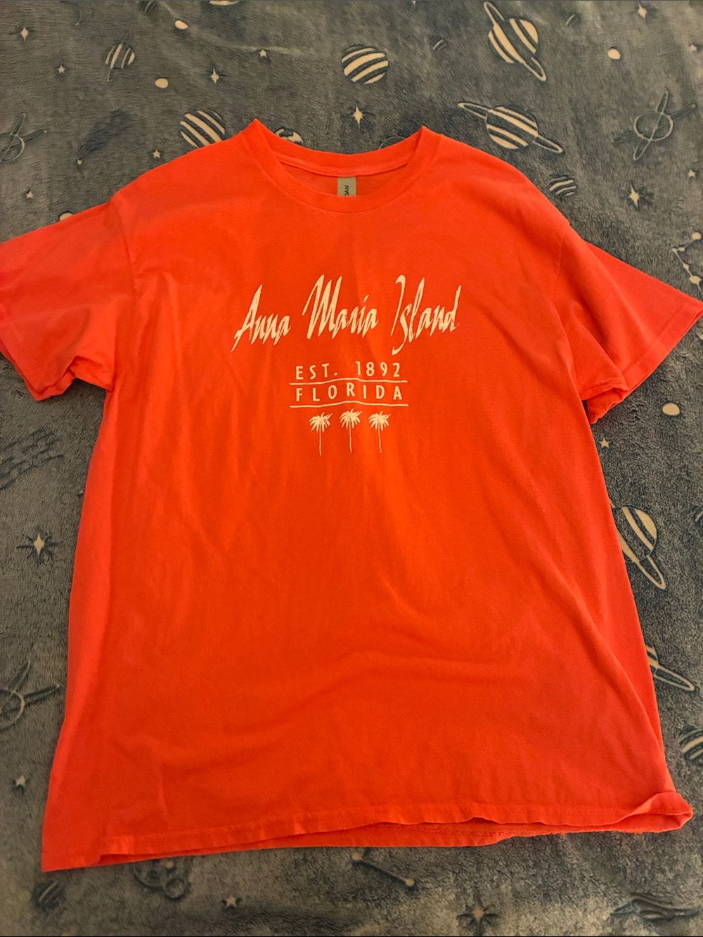 Anna Maria Island Florida Graphic Tee - Orange/Pink
